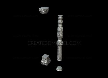 نموذج ثلاثي الأبعاد لآلة CNC الركائز 